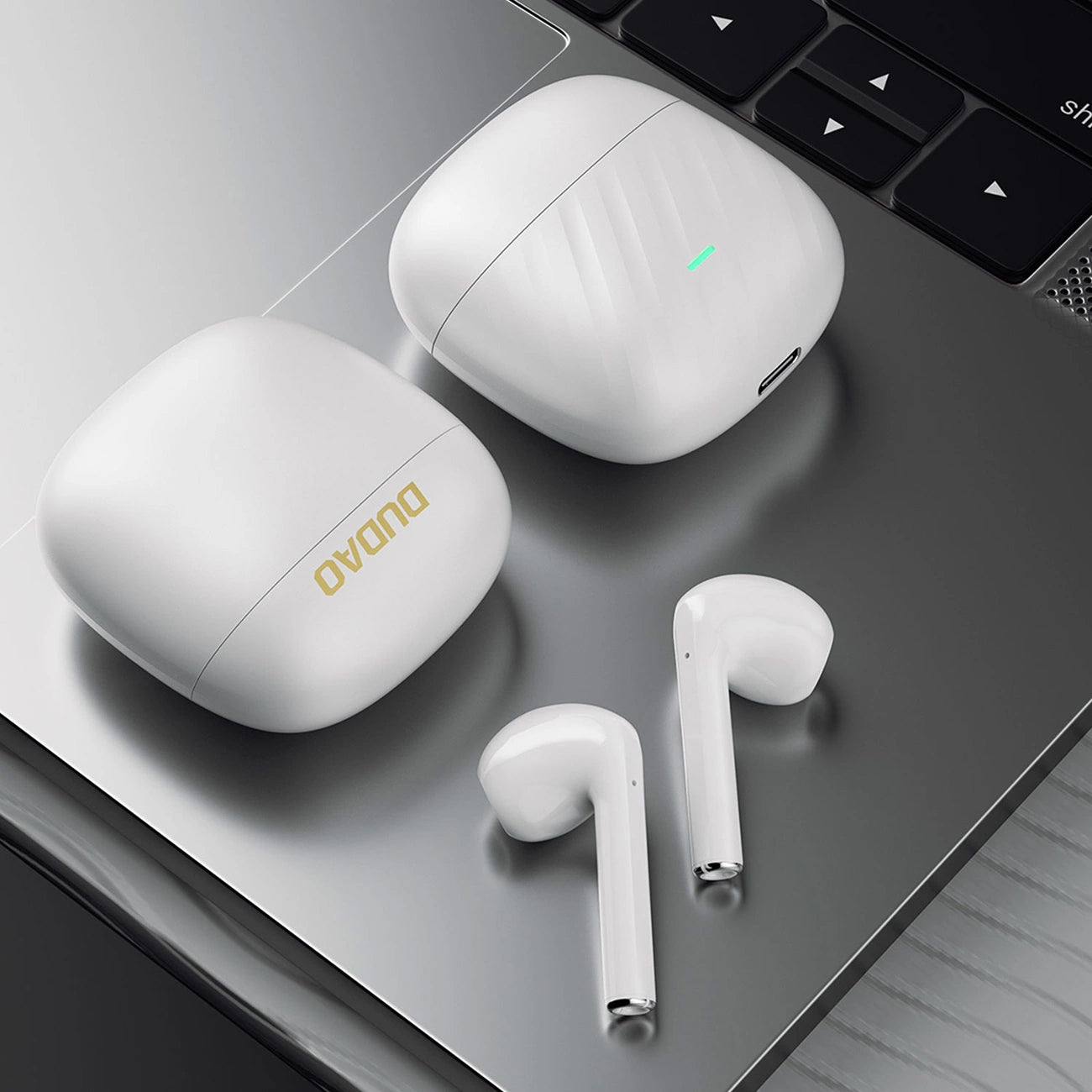 Handsfree Bluetooth Dudao U14+, TWS, Alb