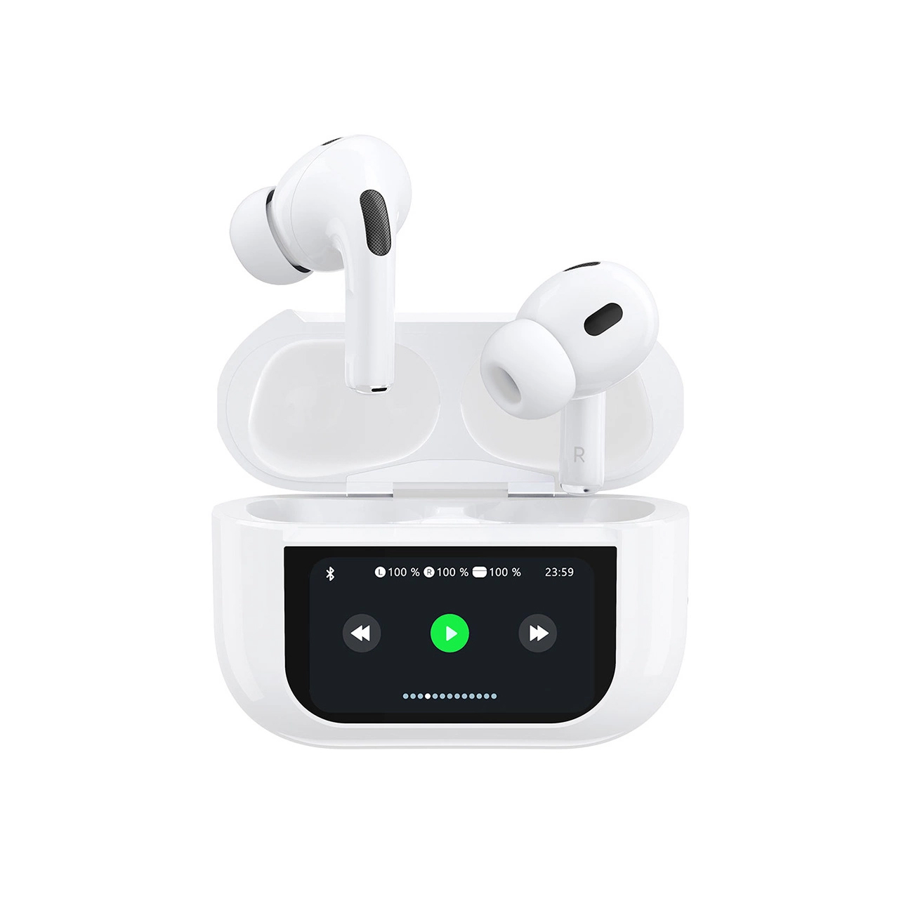 Handsfree Bluetooth Dudao U19 Display, TWS, Alb, Resigilat