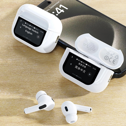Handsfree Bluetooth Dudao U19 Display, TWS, Alb, Resigilat