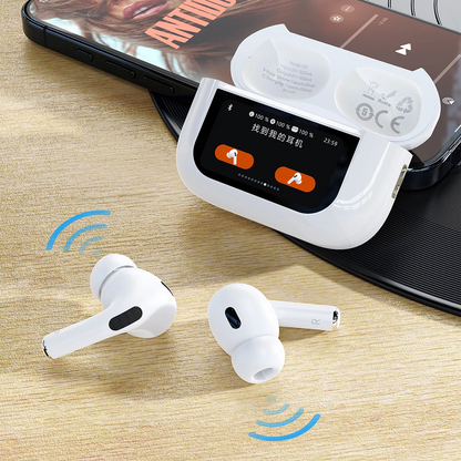 Handsfree Bluetooth Dudao U19 Display, TWS, Alb, Resigilat
