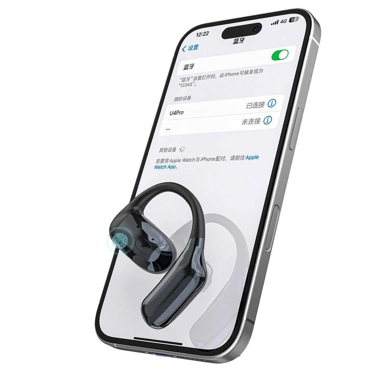 Handsfree Bluetooth Dudao U4Pro, A2DP, Negru