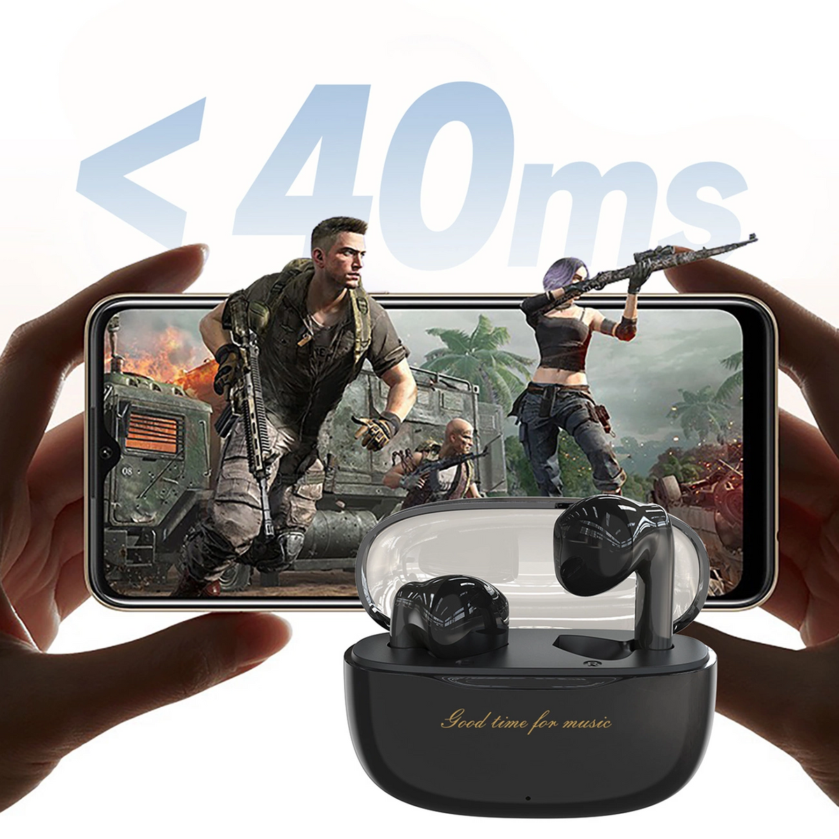 Handsfree Bluetooth Dudao U8, TWS, Negru