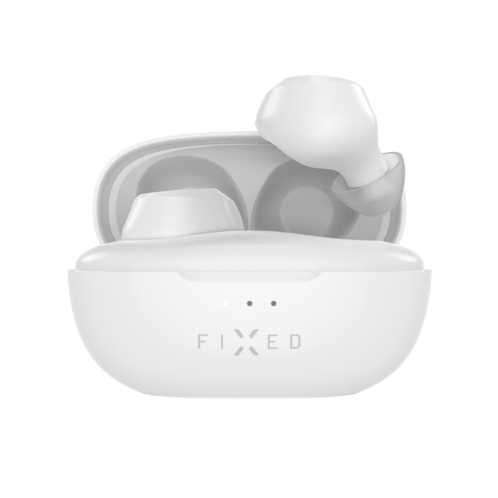 Handsfree Bluetooth Fixed , TWS, Alb