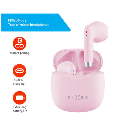 Handsfree Bluetooth Fixed, TWS, Roz