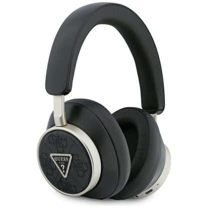 Handsfree Bluetooth Guess 4G Gold Triangle Logo, A2DP, Negru