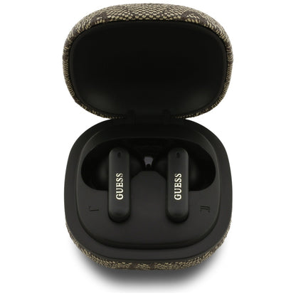 Handsfree Bluetooth Guess 4G Classic Metal Logo, TWS, Maro