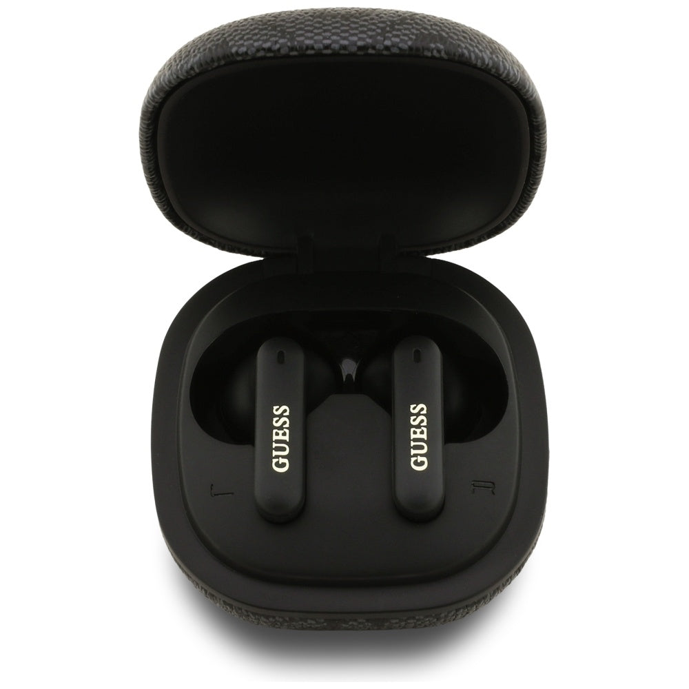 Handsfree Bluetooth Guess 4G Classic Metal Logo, TWS, Negru