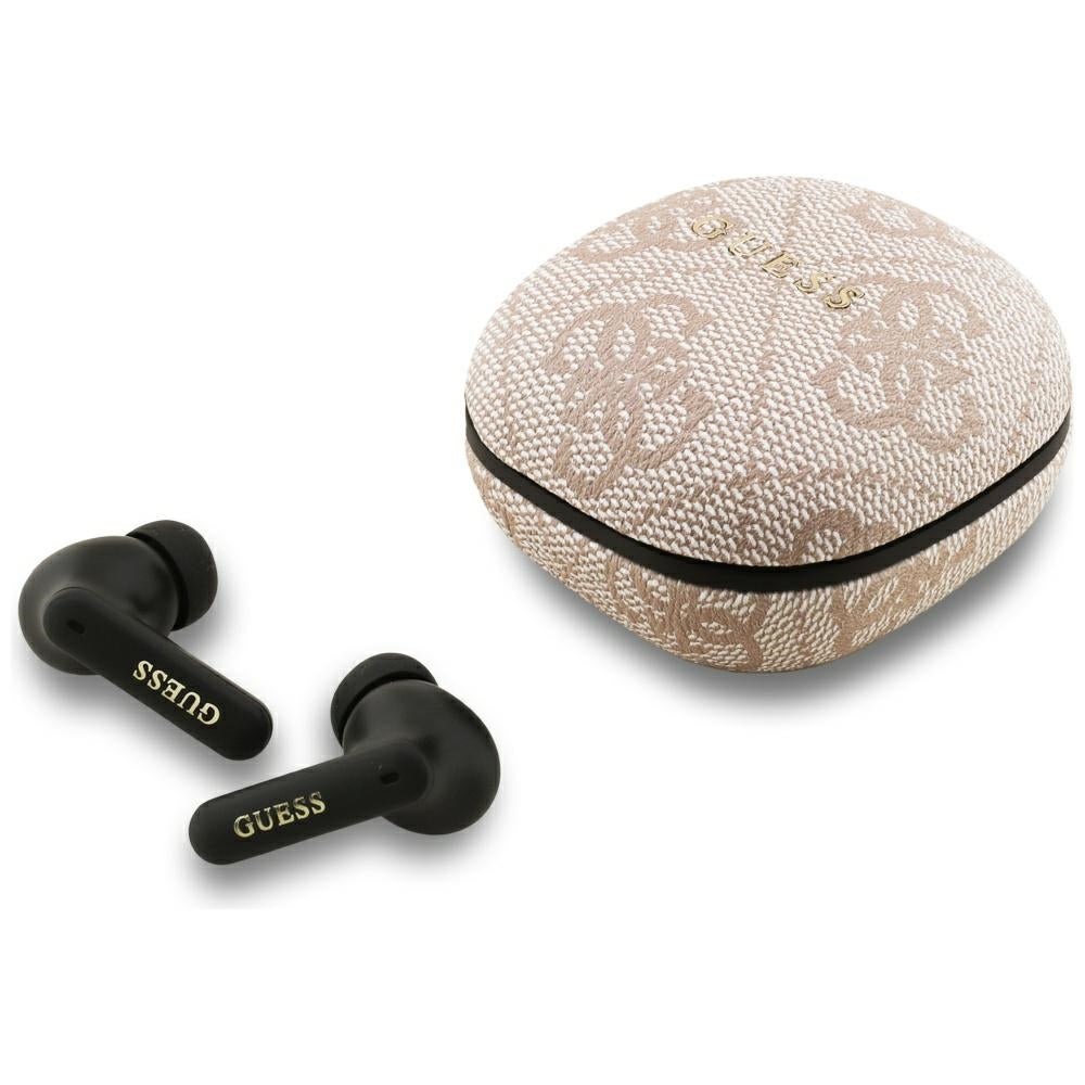 Handsfree Bluetooth Guess 4G Classic Metal Logo, TWS, Roz
