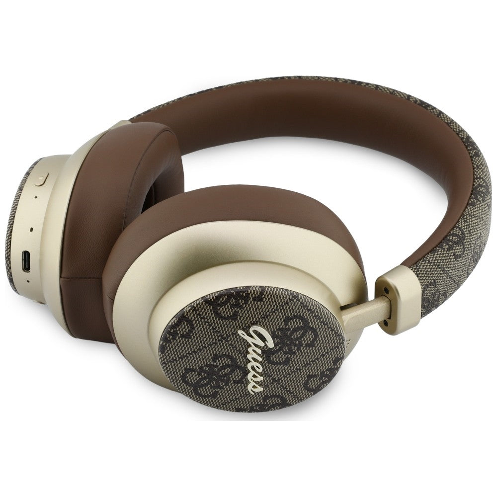 Handsfree Bluetooth Guess 4G Gold Script Metal, A2DP, Maro