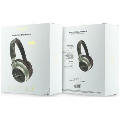 Handsfree Bluetooth Guess 4G Gold Script Metal, A2DP, Maro