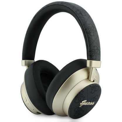 Handsfree Bluetooth Guess 4G Gold Script Metal, A2DP, Negru