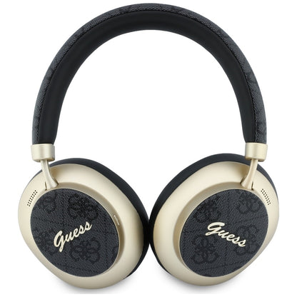 Handsfree Bluetooth Guess 4G Gold Script Metal, A2DP, Negru