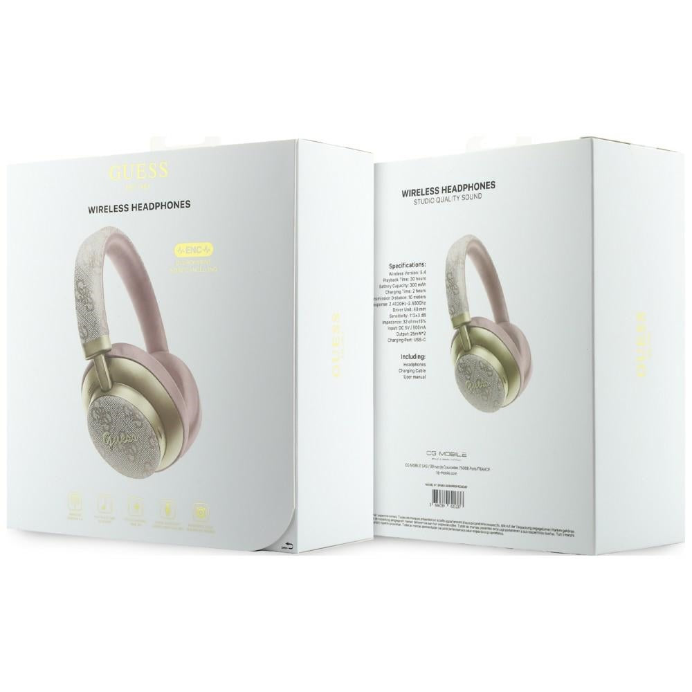 Handsfree Bluetooth Guess 4G Gold Script Metal, A2DP, Roz