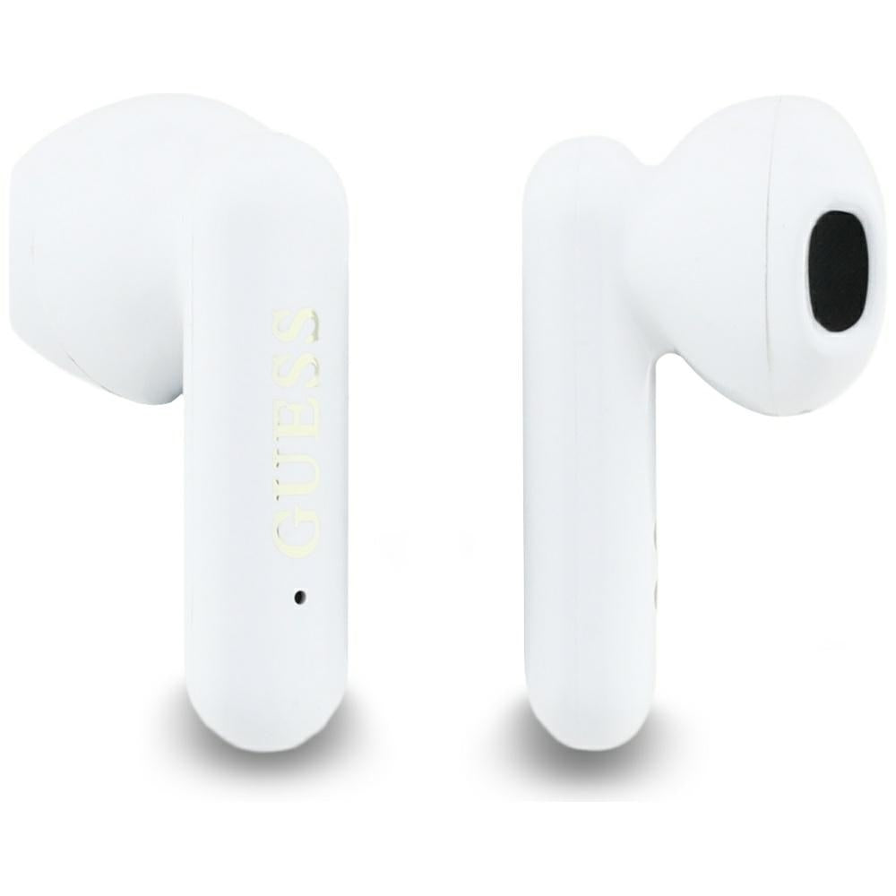 Handsfree Bluetooth Guess 4G Metal Logo, TWS, Alb