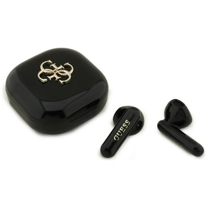 Handsfree Bluetooth Guess 4G Metal Logo, TWS, Negru