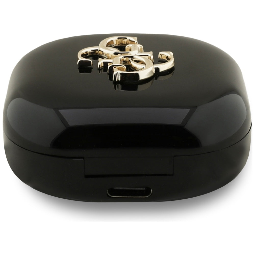 Handsfree Bluetooth Guess 4G Metal Logo, TWS, Negru