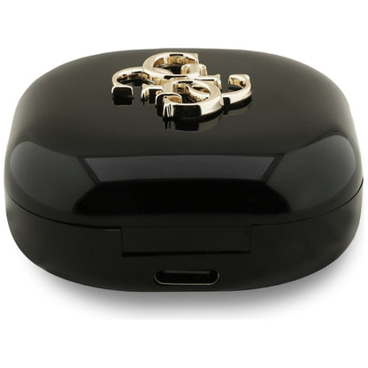 Handsfree Bluetooth Guess 4G Metal Logo, TWS, Negru