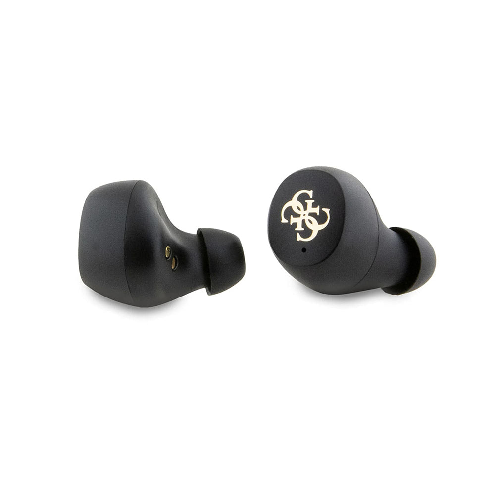 Handsfree Bluetooth Guess 4G Metal, TWS, Albastru