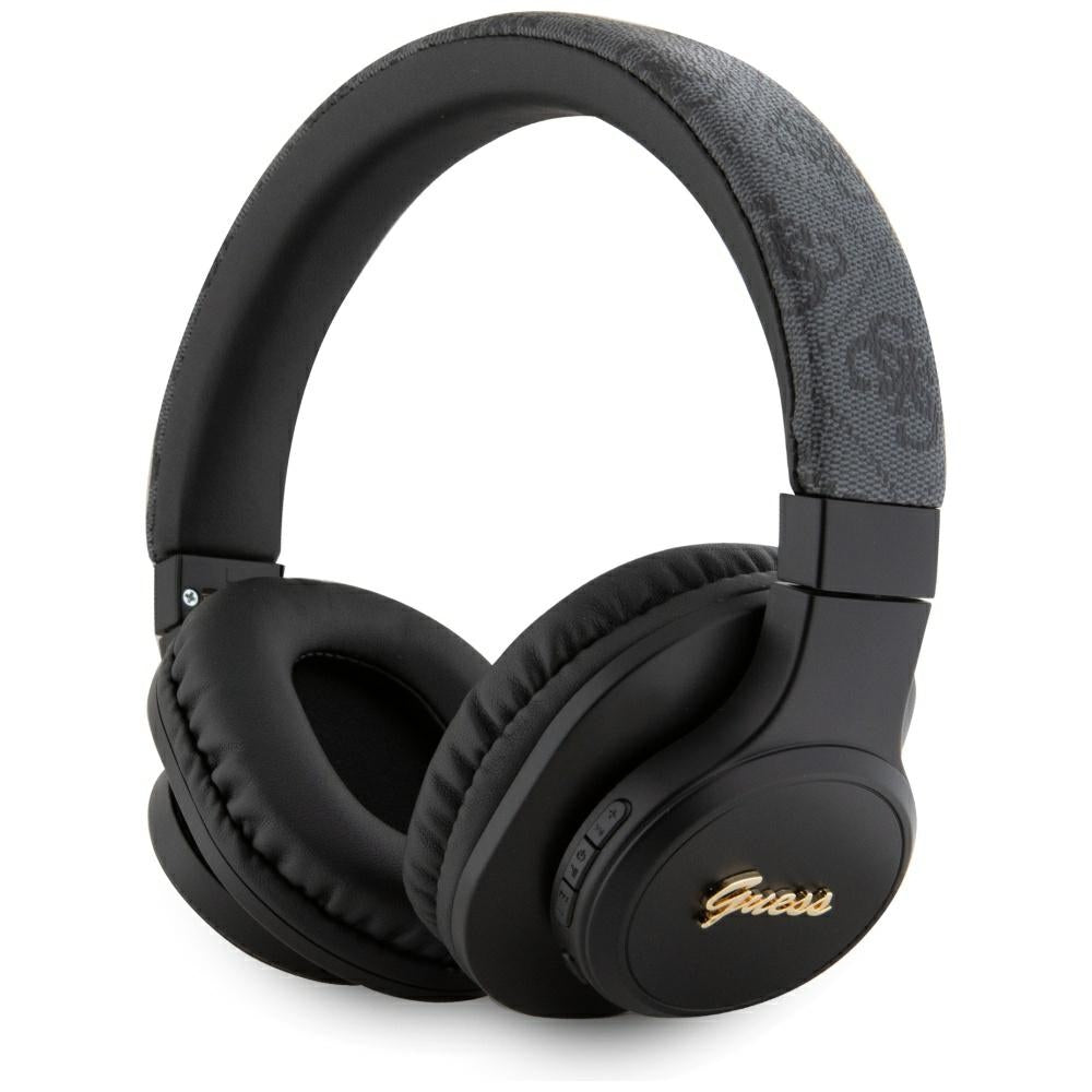 Handsfree Bluetooth Guess 4G Tone on Tone Script Logo, A2DP, Negru