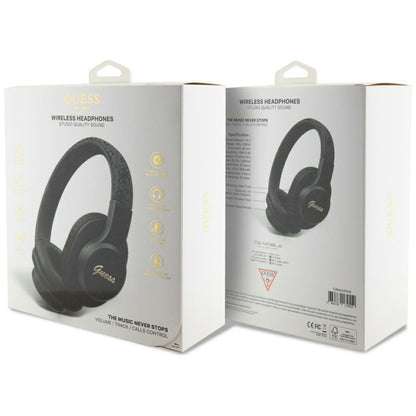 Handsfree Bluetooth Guess 4G Tone on Tone Script Logo, A2DP, Negru