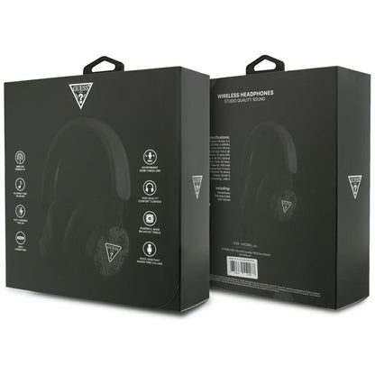 Handsfree Bluetooth Guess 4G Triangle Logo, A2DP, Negru