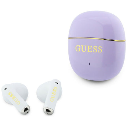 Handsfree Bluetooth Guess Glossy Gold Line Classic, TWS, Mov