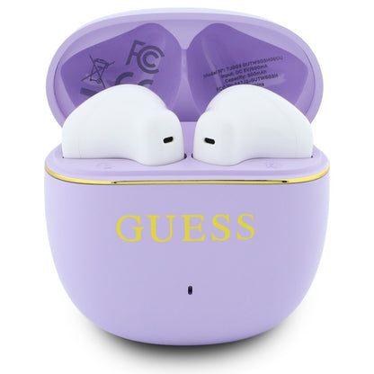 Handsfree Bluetooth Guess Glossy Gold Line Classic, TWS, Mov