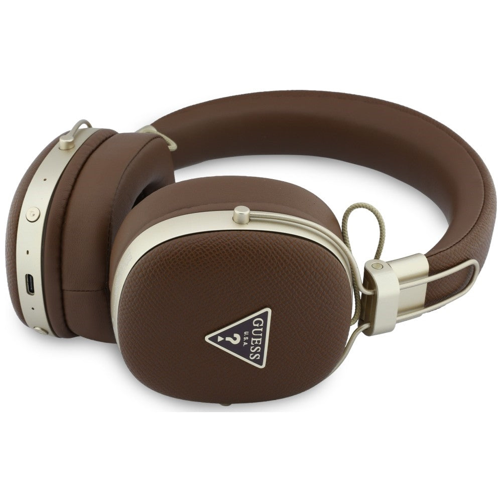 Handsfree Bluetooth Guess Grained Triangle Logo, A2DP, Maro