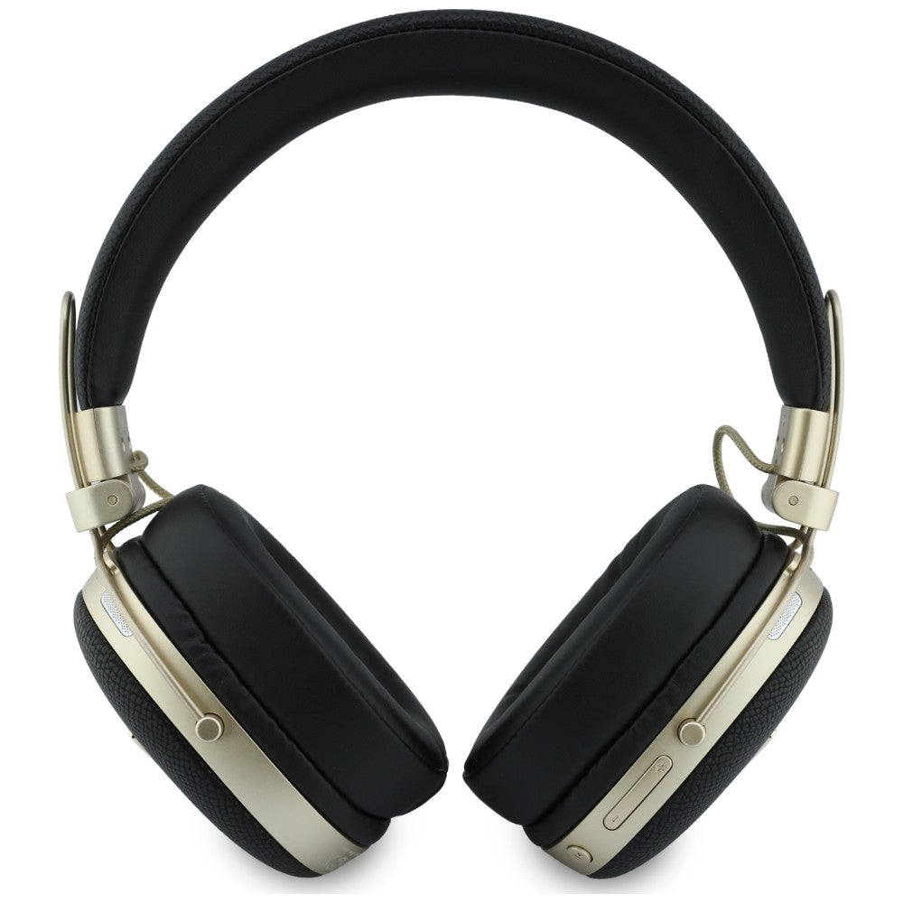 Handsfree Bluetooth Guess Grained Triangle Logo, A2DP, Negru