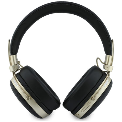 Handsfree Bluetooth Guess Grained Triangle Logo, A2DP, Negru