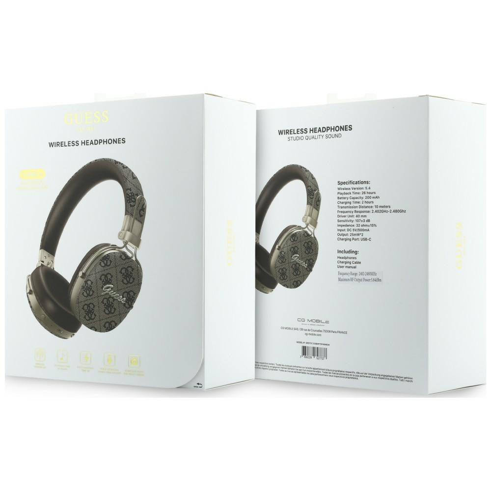 Handsfree Bluetooth Guess Metal 4G Script Logo, A2DP, Maro