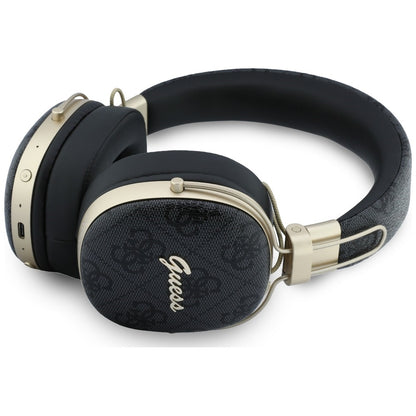 Handsfree Bluetooth Guess Metal 4G Script Logo, A2DP, Negru