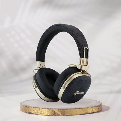 Handsfree Bluetooth Guess Metal 4G Script Logo, A2DP, Negru
