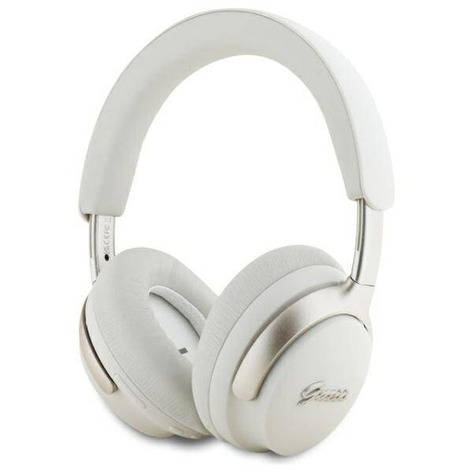 Handsfree Bluetooth Guess Metal Script Logo, A2DP, ANC, Bej