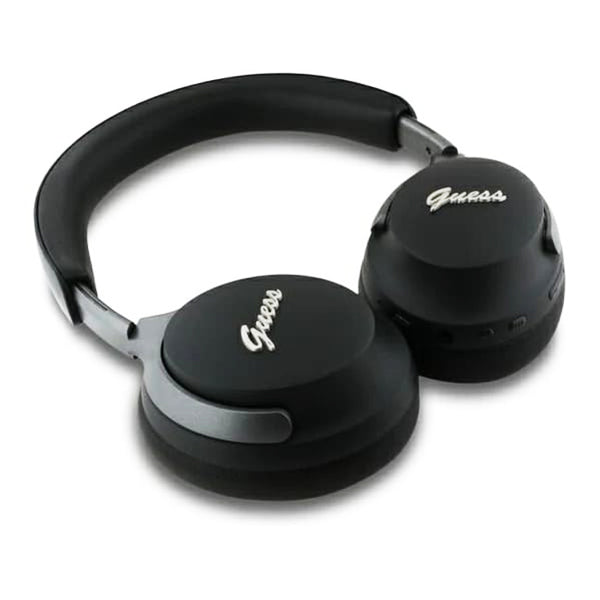Handsfree Bluetooth Guess Metal Script Logo, A2DP, ANC, Negru