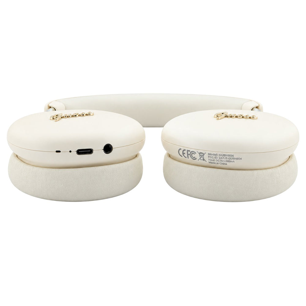 Handsfree Bluetooth Guess Metal Script Logo, A2DP, Bej
