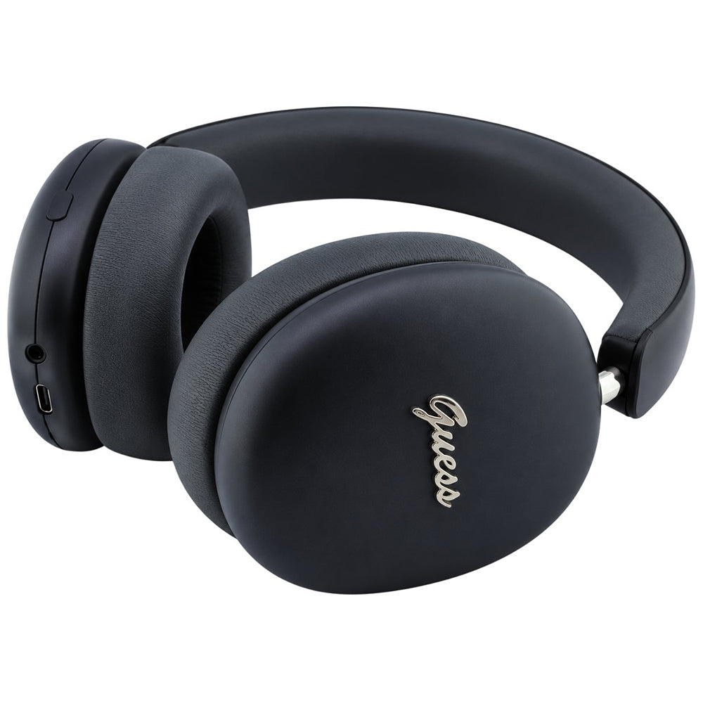 Handsfree Bluetooth Guess Metal Script Logo, A2DP, Negru