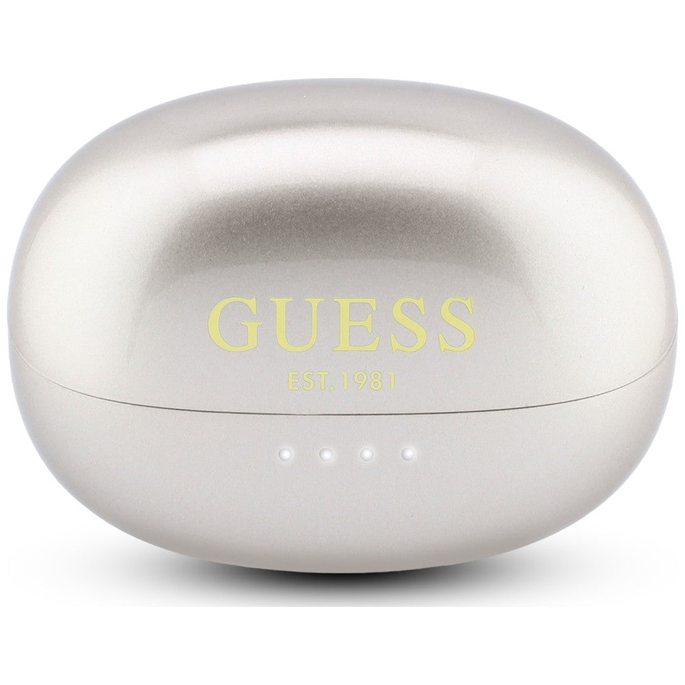 Handsfree Bluetooth Guess Metalic Finish Electropated Parts Classic, TWS, Auriu