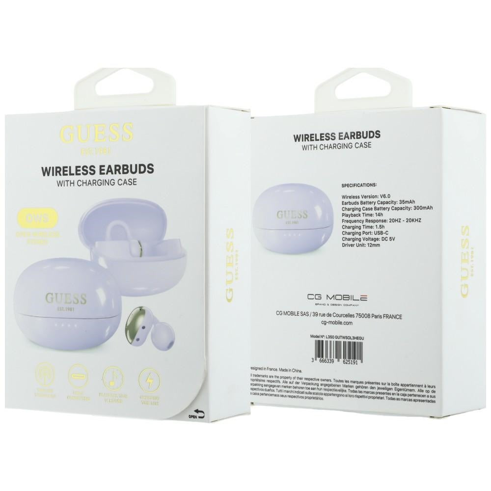 Handsfree Bluetooth Guess Metalic Finish Electropated Parts Classic, TWS, Mov