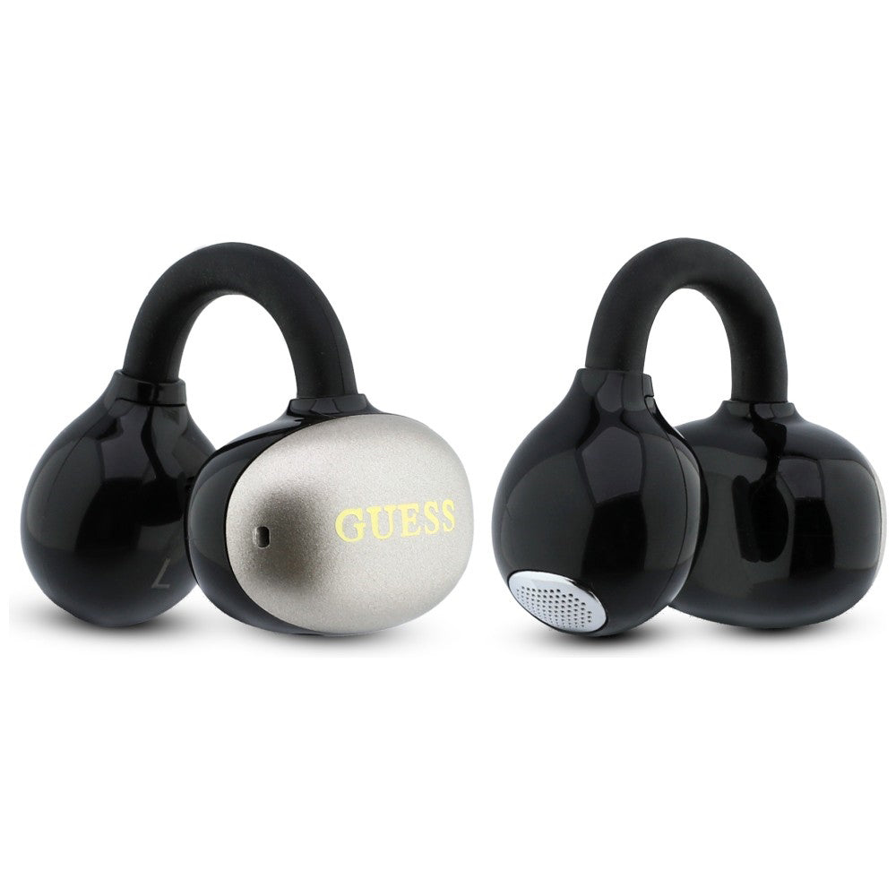Handsfree Bluetooth Guess Metalic Finish Electropated Parts Classic, TWS, Negru
