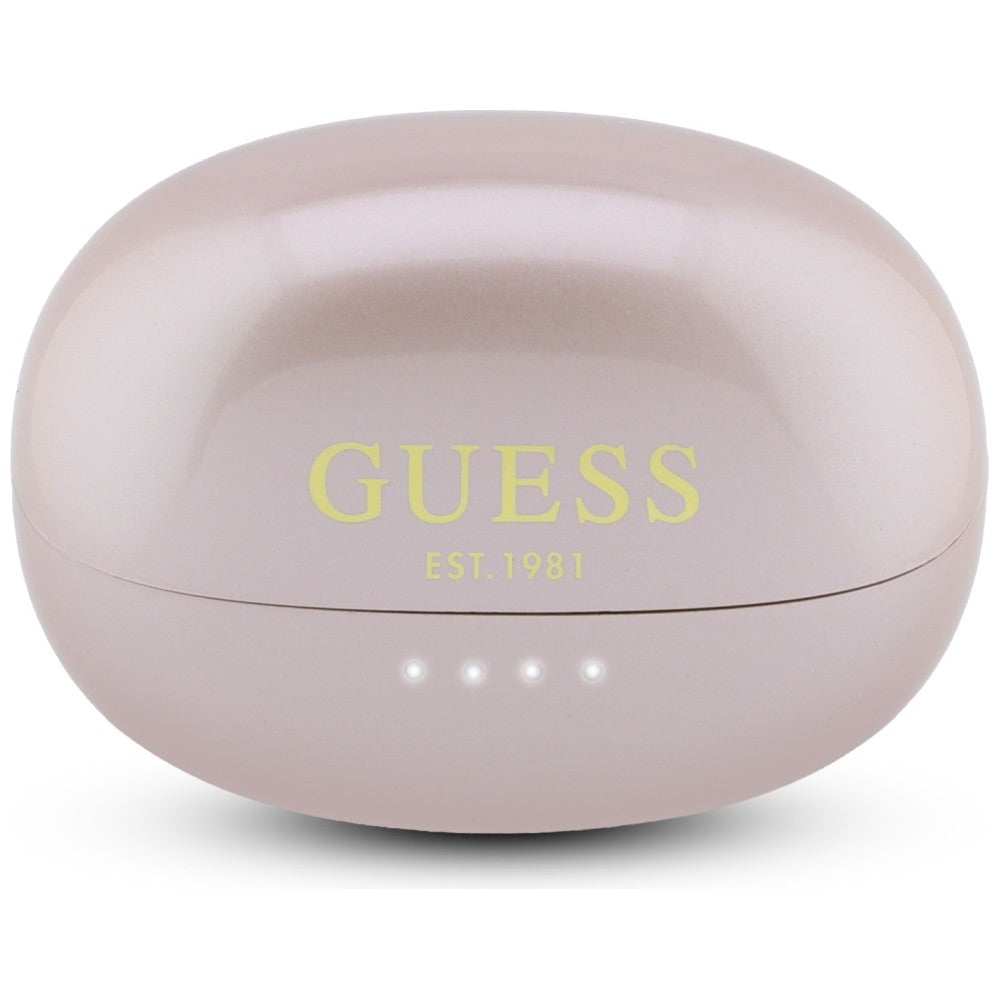Handsfree Bluetooth Guess Metalic Finish Electropated Parts Classic, TWS, Roz