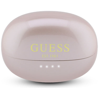 Handsfree Bluetooth Guess Metalic Finish Electropated Parts Classic, TWS, Roz