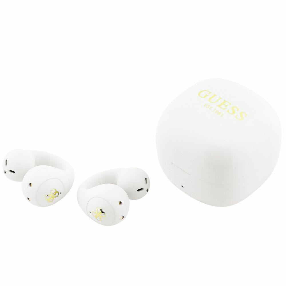 Handsfree Bluetooth Guess Mini Classic, TWS, Alb