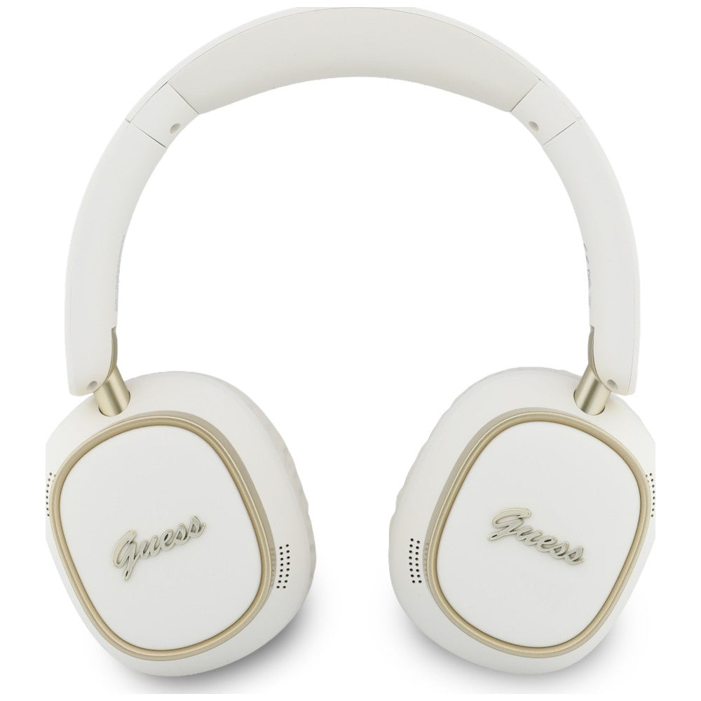 Handsfree Bluetooth Guess Rectangle Metal Script, A2DP, Alb