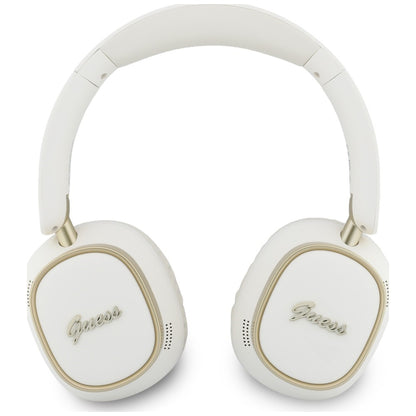 Handsfree Bluetooth Guess Rectangle Metal Script, A2DP, Alb