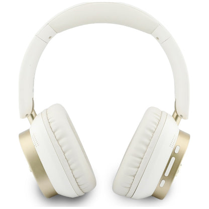 Handsfree Bluetooth Guess Rectangle Metal Script, A2DP, Alb