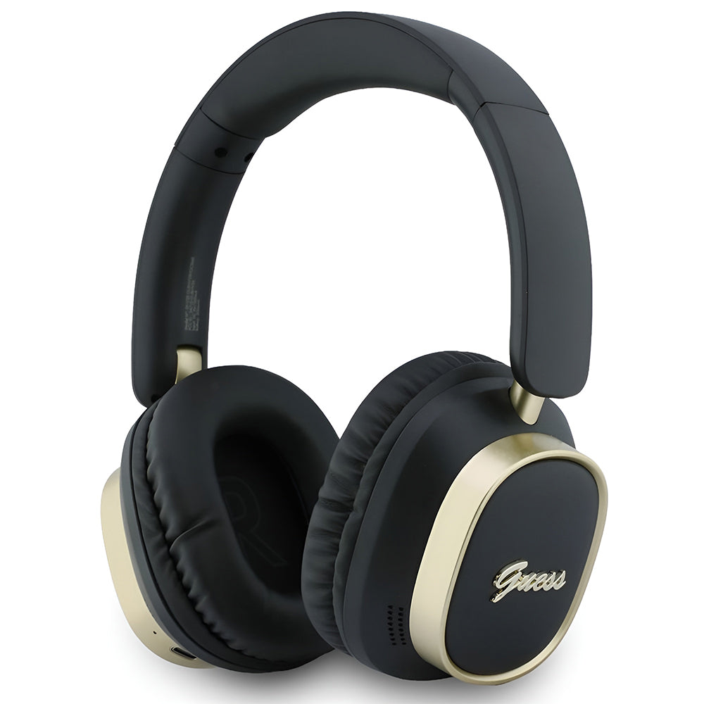 Handsfree Bluetooth Guess Rectangle Metal Script, A2DP, Negru