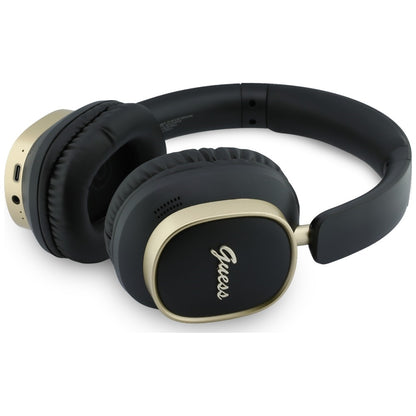 Handsfree Bluetooth Guess Rectangle Metal Script, A2DP, Negru