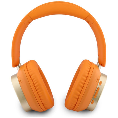 Handsfree Bluetooth Guess Rectangle Metal Script, A2DP, Portocaliu