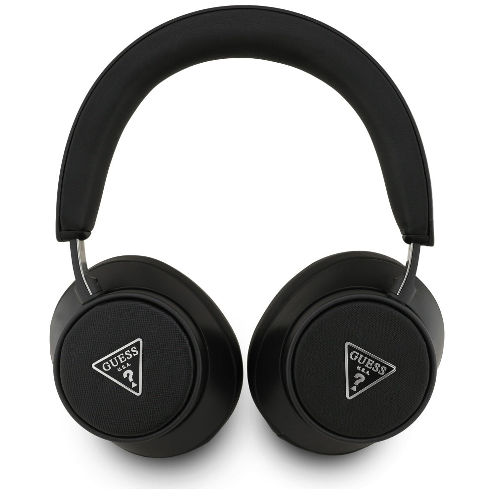 Handsfree Bluetooth Guess Saffiano Triangle Logo, A2DP, Negru